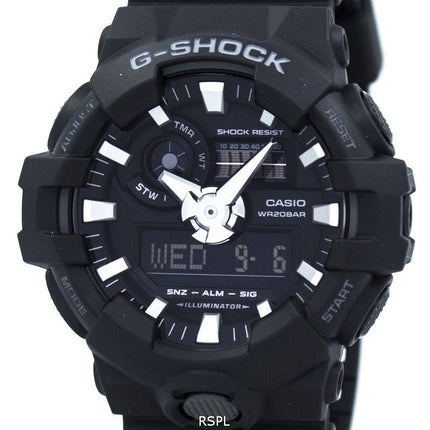 Kunnostettu Casio G-Shock analoginen digitaalinen GA-700-1B GA700-1B miesten kello