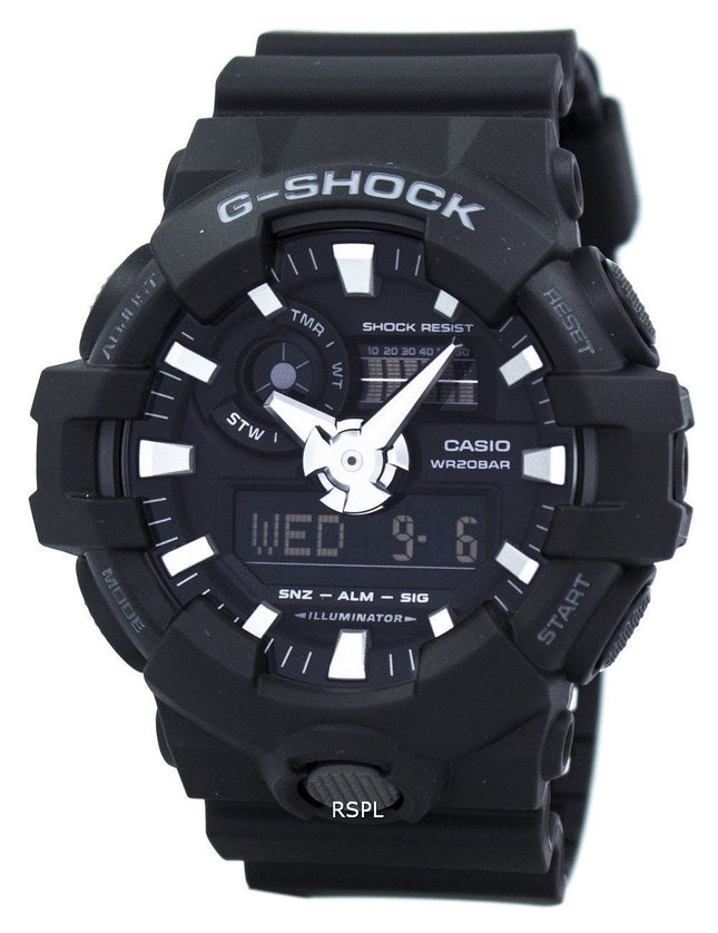 Kunnostettu Casio G-Shock analoginen digitaalinen GA-700-1B GA700-1B miesten kello