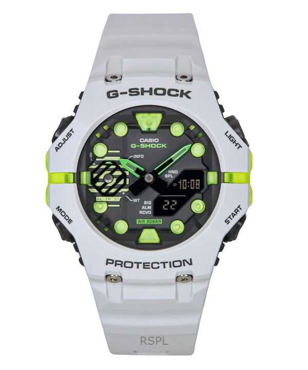 Casio G-Shock analoginen digitaalinen älypuhelinlinkkihartsihihna, harmaa kellotaulu kvartsi GA-B001MW-8A 200M miesten kello