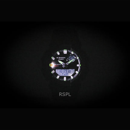 Casio G-Shock analoginen digitaalinen älypuhelinlinkki biopohjaisella hartsilla, mustalla kellotaululla, aurinkokennolla, GA-B010-1A 200M miesten kello