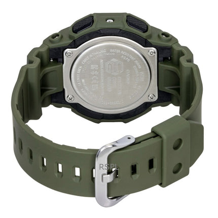 Casio G-Shock analoginen digitaalinen älypuhelinlinkki biopohjaisella hartsilla, mustalla kellotaululla, aurinkokennolla, GA-B010-3A 200M miesten kello