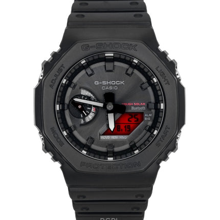Casio G-Shock analoginen digitaalinen älypuhelinlinkki biopohjaisella hartsirannekkeella, mustalla kellotaululla, aurinkokennolla, GA-B2100BBR-1A 200M miesten kello