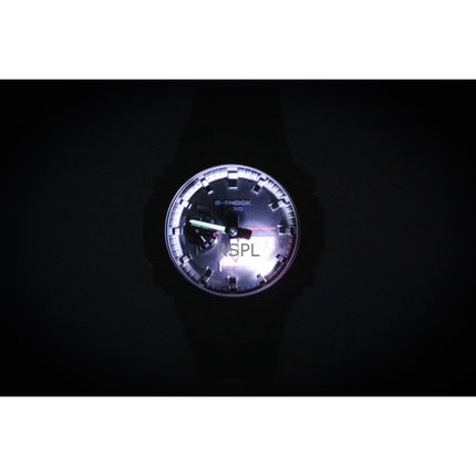 Casio G-Shock analoginen digitaalinen älypuhelinlinkki biopohjaisella hartsirannekkeella, mustalla kellotaululla, aurinkokennolla, GA-B2100BBR-1A 200M miesten kello