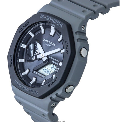 Casio G-Shock analoginen digitaalinen älypuhelinlinkki biopohjainen hartsihihna, harmaa kellotaulu Tough Solar GA-B2100LUU-8A 200M miesten kello