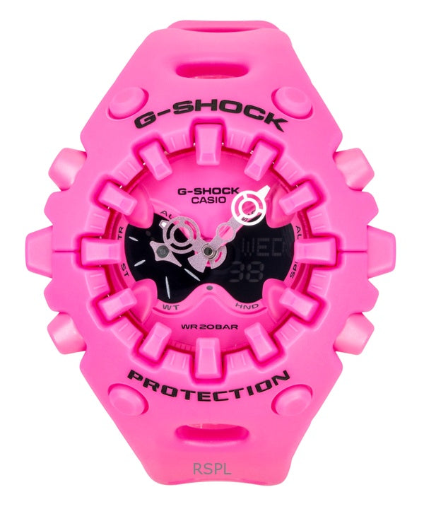 Casio G-Shock analoginen digitaalinen pinkki hartsiranneke pinkki kellotaulu kvartsi GA-V01-4A 200M miesten kello