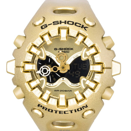 Casio G-Shock analoginen digitaalinen hartsiranneke kultaisella kellotaululla GA-V01A-9A 200M unisex-kello