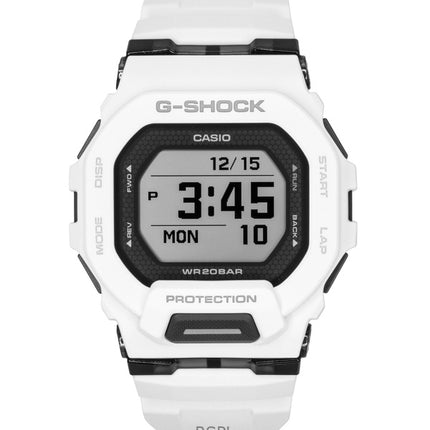 Casio G-Shock G-Squad digitaalinen älypuhelinlinkki valkoinen hartsiranneke kvartsi GBD-200-7 200M miesten kello