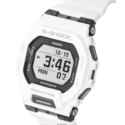 Casio G-Shock G-Squad digitaalinen älypuhelinlinkki valkoinen hartsiranneke kvartsi GBD-200-7 200M miesten kello