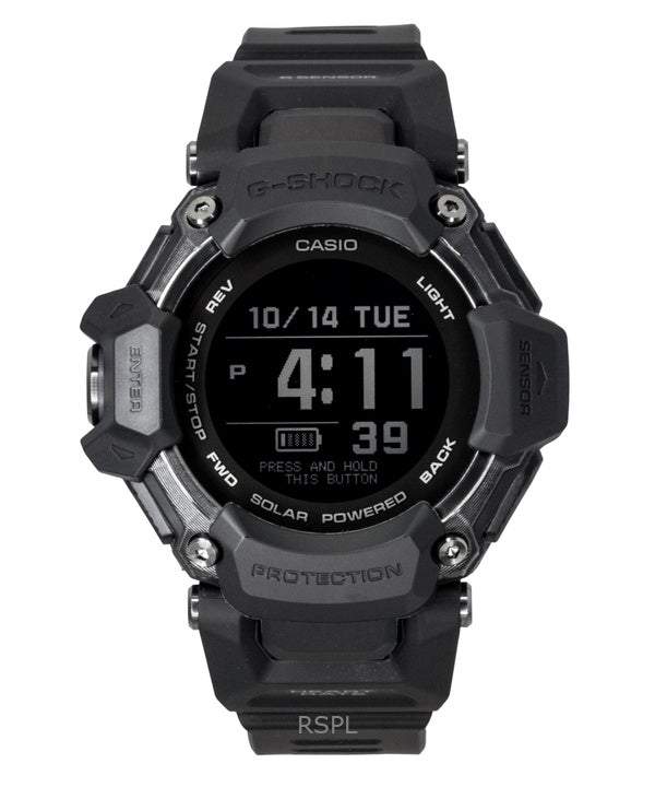 Casio G-Shock G-Squad digitaalinen älypuhelinlinkki hartsirannekkeella aurinkokennolla GBD-H2000-1B 200M miesten kello
