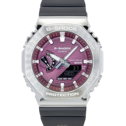Casio G-Shock G-Steel biopohjainen hartsiranneke älypuhelinlinkillä analoginen digitaalinen pinkki kellotaulu aurinkokennolla GBM-2100A-4B 200M miesten kello