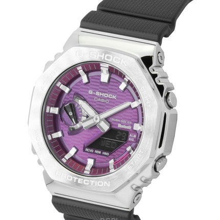 Casio G-Shock G-Steel biopohjainen hartsiranneke älypuhelinlinkillä analoginen digitaalinen pinkki kellotaulu aurinkokennolla GBM-2100A-4B 200M miesten kello