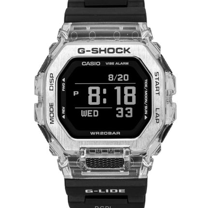 Casio G-Shock G-Lide digitaalinen älypuhelinlinkki hartsihihnalla kvartsi GBX-100S-1 200M unisex-kello