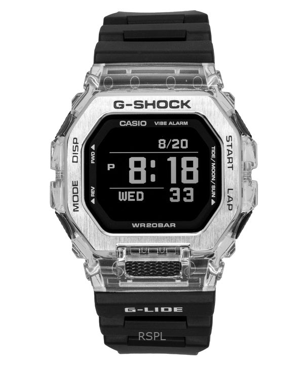 Casio G-Shock G-Lide digitaalinen älypuhelinlinkki hartsihihnalla kvartsi GBX-100S-1 200M unisex-kello