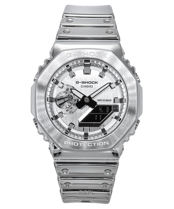 Casio G-Shock G-Steel hienometallinen kova silikonihihna, harmaa kellotaulu kvartsi GM-2100YM-8A 200M miesten kello