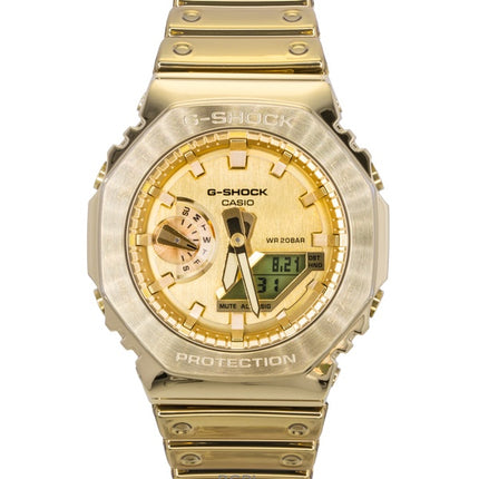 Casio G-Shock G-Steel Fine Metallic Analoginen Digitaalinen Kultainen Kellotaulu Quartz GM-2100YMG-9A9 200M Miesten Kello