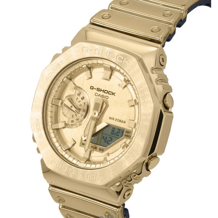 Casio G-Shock G-Steel Fine Metallic Analoginen Digitaalinen Kultainen Kellotaulu Quartz GM-2100YMG-9A9 200M Miesten Kello