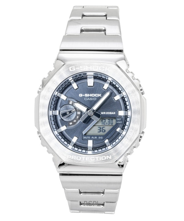Casio G-Shock G-Steel analoginen digitaalinen ruostumattomasta teräksestä valmistettu harmaa kellotaulu GM-2110D-8A 200M miesten kello