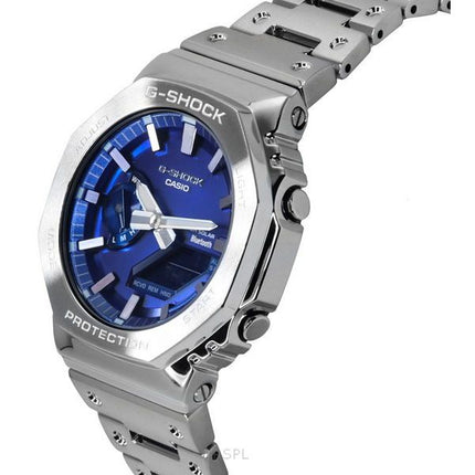Casio G-Shock analoginen digitaalinen täysmetallinen älypuhelinlinkki sininen kellotaulu Solar GM-B2100AD-2A 200M miesten kello