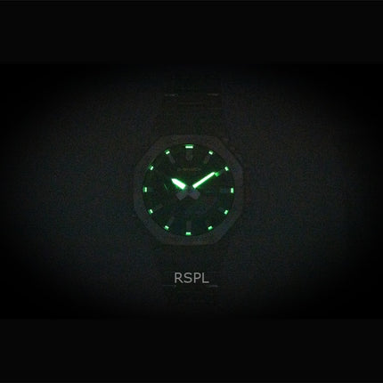 Casio G-Shock GM-B2100SD-1C - täysmetallinen analoginen digitaalinen älypuhelinlinkki ruostumattomasta teräksestä, musta kellotaulu, aurinkokenno, miesten kello