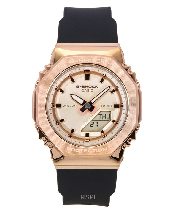 Casio G-Shock analoginen digitaalinen biopohjainen hartsihihna kultainen kellotaulu kvartsi GM-S2110PG-1A4 200M naisten kello