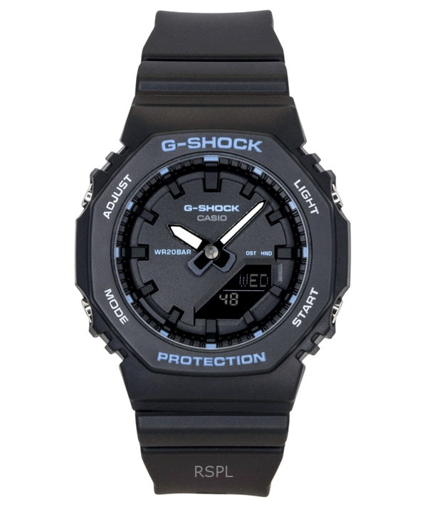Casio G-Shock analoginen digitaalinen biopohjainen hartsiranneke mustalla kellotaululla kvartsi GMA-P2100BA-1A 200M naisten kello