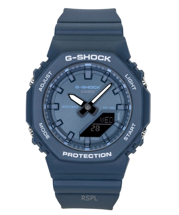Casio G-Shock analoginen digitaalinen biopohjainen hartsiranneke sinisellä kellotaululla kvartsi GMA-P2100BA-2A 200M naisten kello