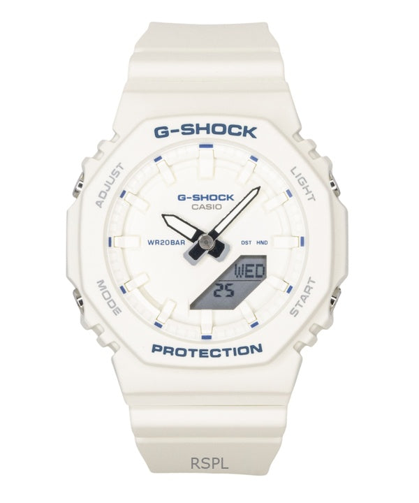 Casio G-Shock analoginen digitaalinen biopohjainen hartsiranneke norsunluunvärisellä kellotaululla kvartsi GMA-P2100BA-7A 200M naisten kello