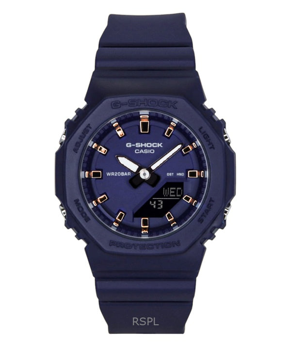 Casio G-Shock analoginen digitaalinen hartsiranneke sinisellä kellotaululla kvartsi GMA-P2100M-2A 200M naisten kello
