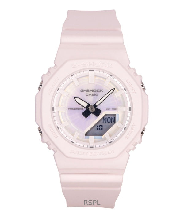 Casio G-Shock analoginen digitaalinen hartsiranneke polarisoidulla vaaleanpunaisella kellotaululla kvartsi GMA-P2100PC-4A 200M naisten kello