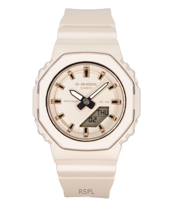 Casio G-Shock analoginen digitaalinen biopohjainen hartsiranneke beigellä kellotaululla kvartsi GMA-P2110-4A 200M naisten kello