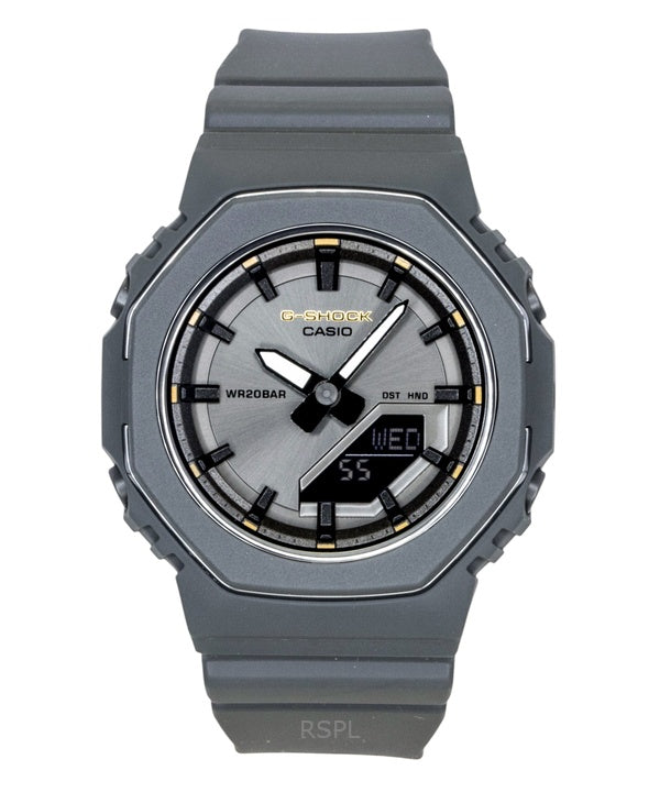 Casio G-Shock analoginen digitaalinen biopohjainen hartsiranneke harmaalla kellotaululla kvartsi GMA-P2126W-8A 200M naisten kello