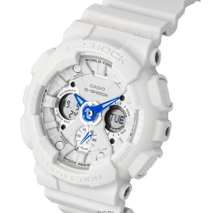 Casio G-Shock analoginen digitaalinen biopohjainen hartsi valkoinen kellotaulu kvartsi GMA-S120SA-7A2 200M naisten kello