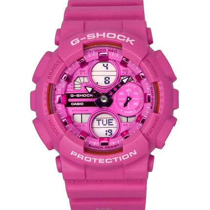 Casio G-Shock analoginen digitaalinen biopohjainen hartsi vaaleanpunainen kellotaulu kvartsi GMA-S140PP-4A 200M naisten kello
