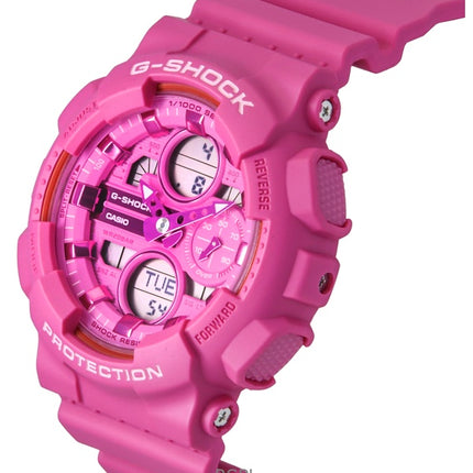 Casio G-Shock analoginen digitaalinen biopohjainen hartsi vaaleanpunainen kellotaulu kvartsi GMA-S140PP-4A 200M naisten kello