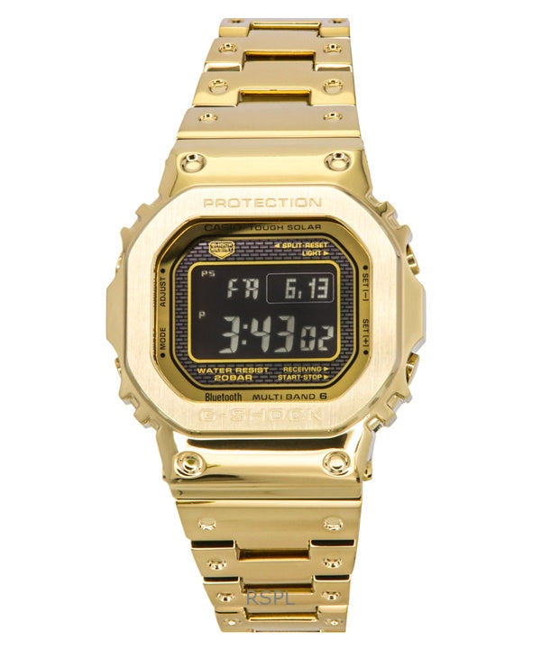 Casio G-Shock täysmetallinen digitaalinen älypuhelinlinkki ruostumattomasta teräksestä valmistettu aurinkokenno GMW-B5000GD-9 200M miesten kello