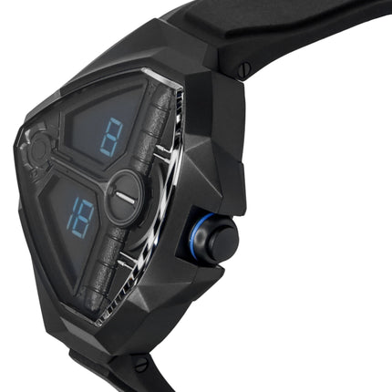 Hamilton Ventura Edge Dune Limited Edition -kvartsikello, musta kellotaulu, kumiranneke, H24624330, miesten kello 100M