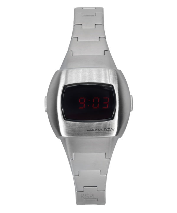 Hamilton American Classic PSR 74 digitaalinen ruostumattomasta teräksestä valmistettu kvartsi H52304130 100M miesten kello