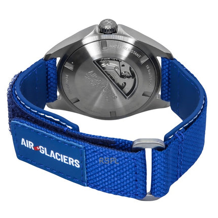 Hamilton Khaki Aviation Pilot Air-Glaciers Edition tekstiilihihna sininen kellotaulu automaattinen H64655941 100M miesten kello