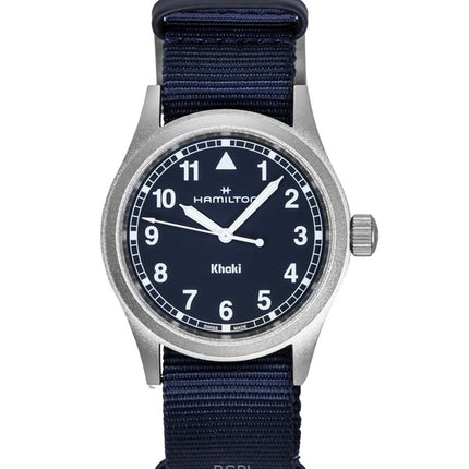 Hamilton Khaki Field -tekstiiliranneke, sininen kellotaulu, kvartsi, H69401940, unisex-kello