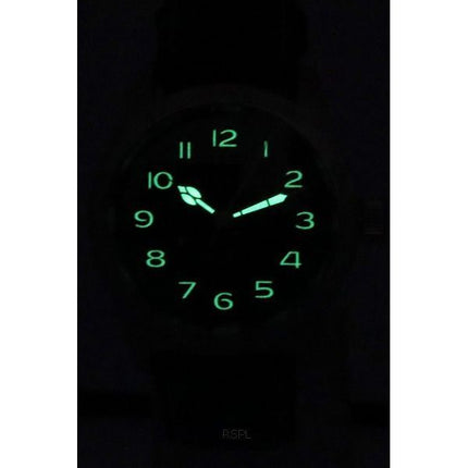 Hamilton Khaki Field Murph nahkaranneke musta kellotaulu automaattinen H70405730 100M miesten kello