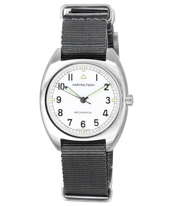 Hamilton Khaki Aviation Pilot Pioneer hopea kellotaulu mekaaninen H76419951 100M Unisex kello