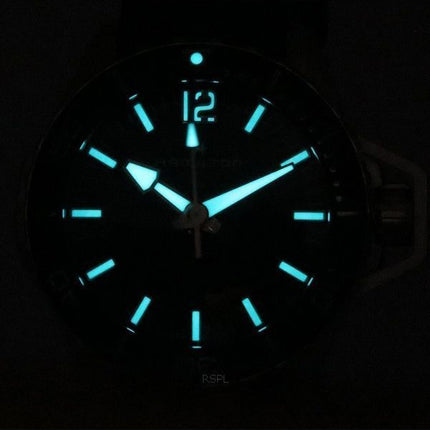 Hamilton Khaki Navy Frogman musta kellotaulu automaattinen sukeltaja H77825330 300M miesten kello