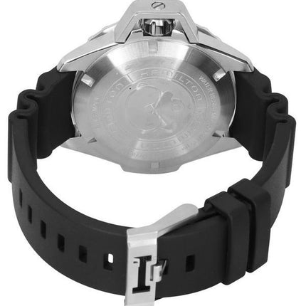Hamilton Khaki Navy Frogman musta kellotaulu automaattinen sukeltaja H77825330 300M miesten kello