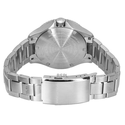 Hamilton Khaki Navy Scuba GMT ruostumattomasta teräksestä valmistettu hopeinen kellotaulu automaattinen sukeltajan H82555150 300M miesten kello