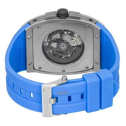 Ingersoll Challenger -polyuretaanirannekkeella, sinisellä luurankokellotaululla, automaattinen I12308 miesten kello