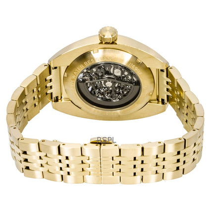 Ingersoll The Wrangler -kello, kullanvärinen ruostumattomasta teräksestä valmistettu musta luurankokellotaulu, automaattinen, I16902, miesten kello