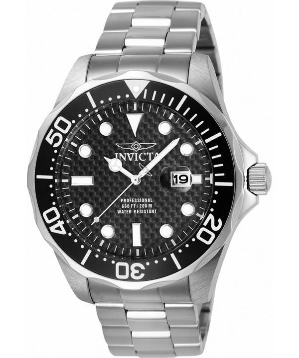Invicta Pro Diver Black Dial Quartz Diver's 12562 200M miesten kello