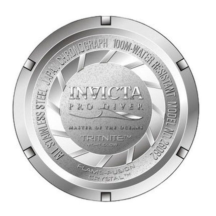 Invicta Pro Diver Scuba Chronograph kaksisävyinen ruostumaton teräs sininen kellotaulu kvartsi 26082 100M miesten kello