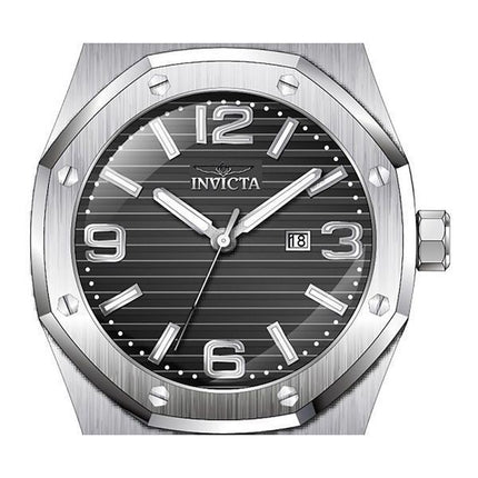 Invicta Huracan silikonihihna musta kellotaulu kvartsi 45772 100M miesten kello