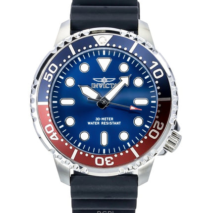 Invicta Pro Diver silikonirannekkeen sininen kellotaulu Pepsi Bezel Quartz 47222 miesten kello